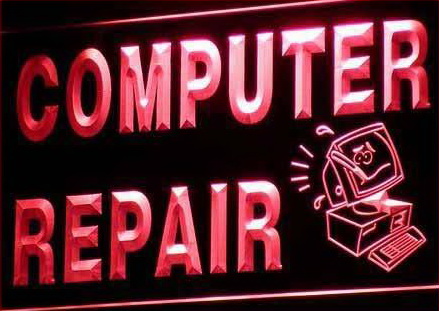 OPEN Computer Repair Display Shop LED Light Sign